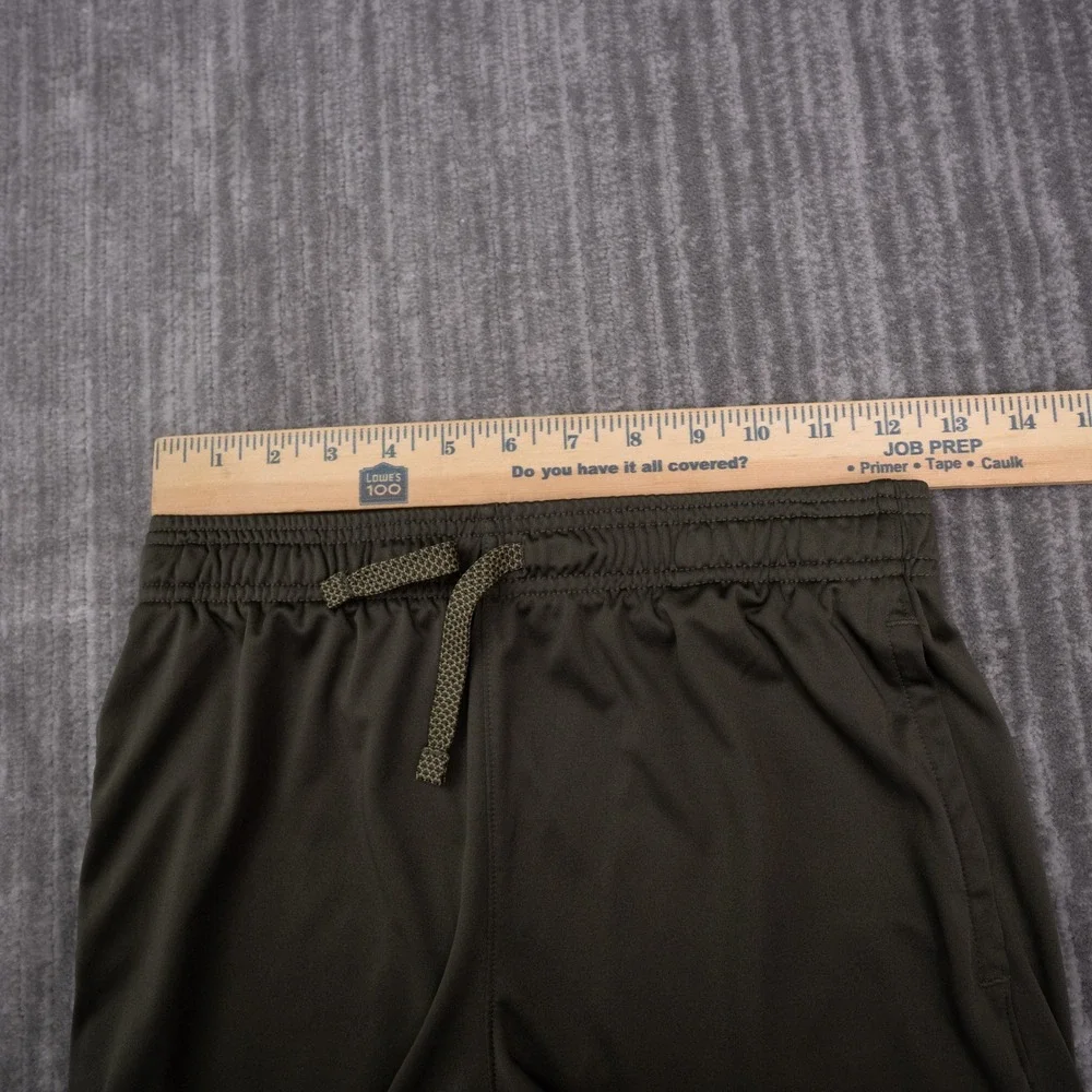 Under Armour Shorts Boys YXL Green Excellent HeatGear Graphic Athletic Loose Fit